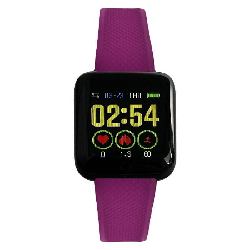 ASIAMERICA - Reloj Inteligente Smartwatch D13 IP67 Púrpura