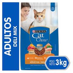 PURINA - Alimento Seco Gato Cat Chow Adulto Delimix 3Kg