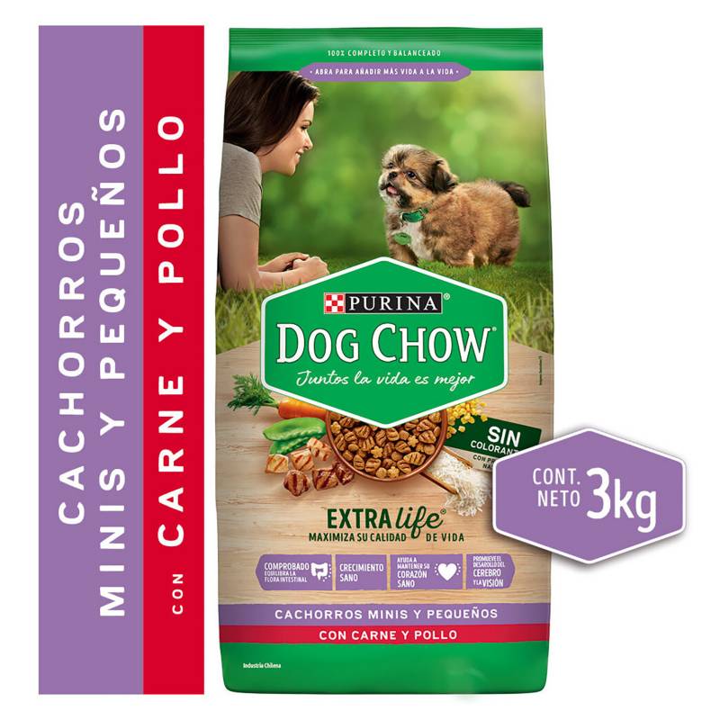 PURINA - Alimento Seco Perro Dog Chow Carne Y Pollo 3Kg