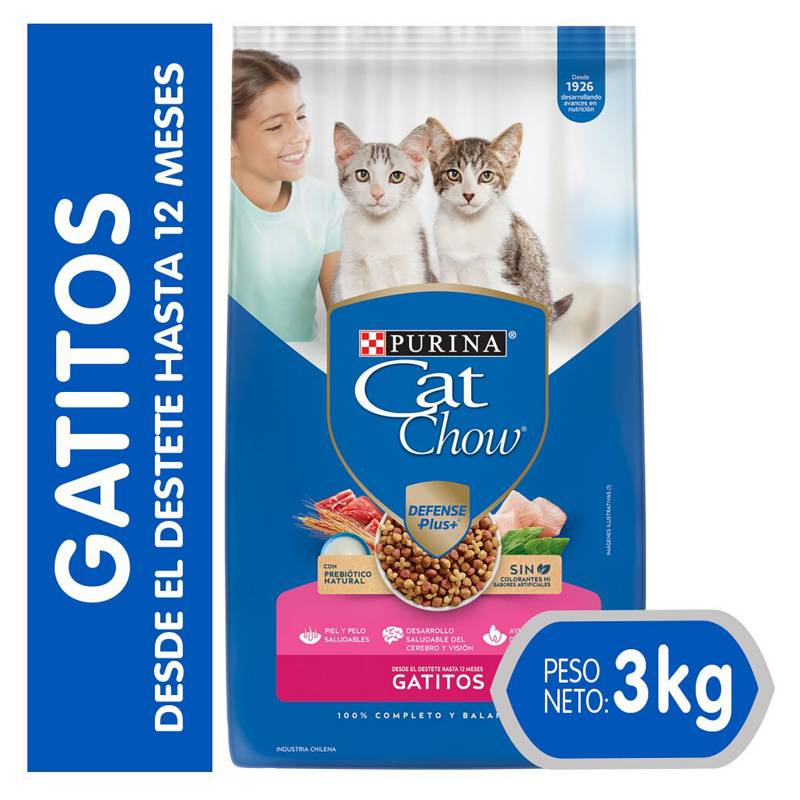 PURINA - Alimento Seco Para Gato Cat Chow Gatitos 3Kg