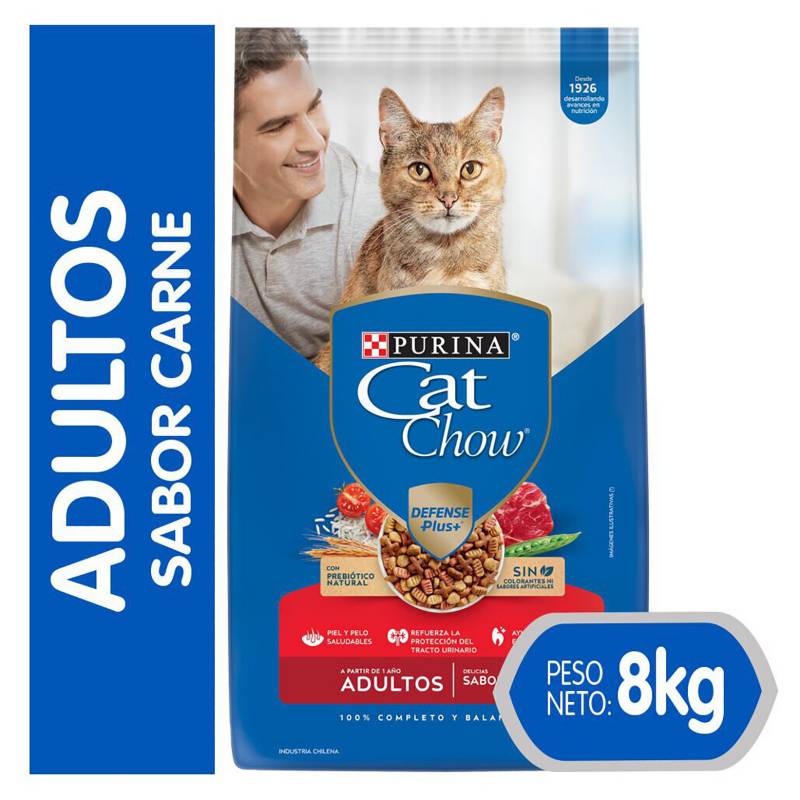 PURINA - Alimento Seco Para Gato Cat Chow Adulto Carne 8Kg