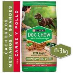 PURINA - Alimento Seco Perro Dog Chow Carne Y Pollo 3Kg