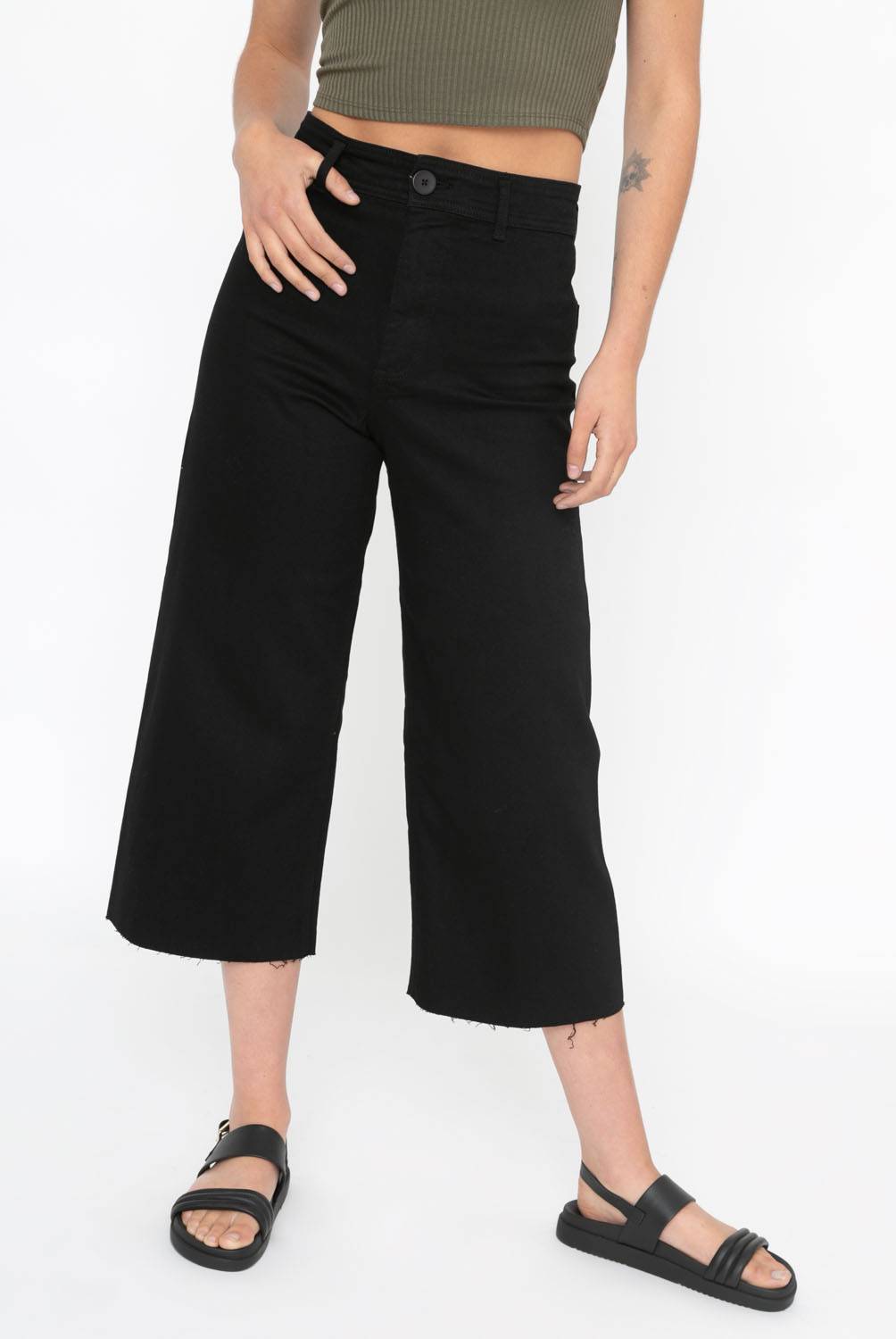 ONLY - Jeans Mom Cropped Tiro Alto Mujer Only