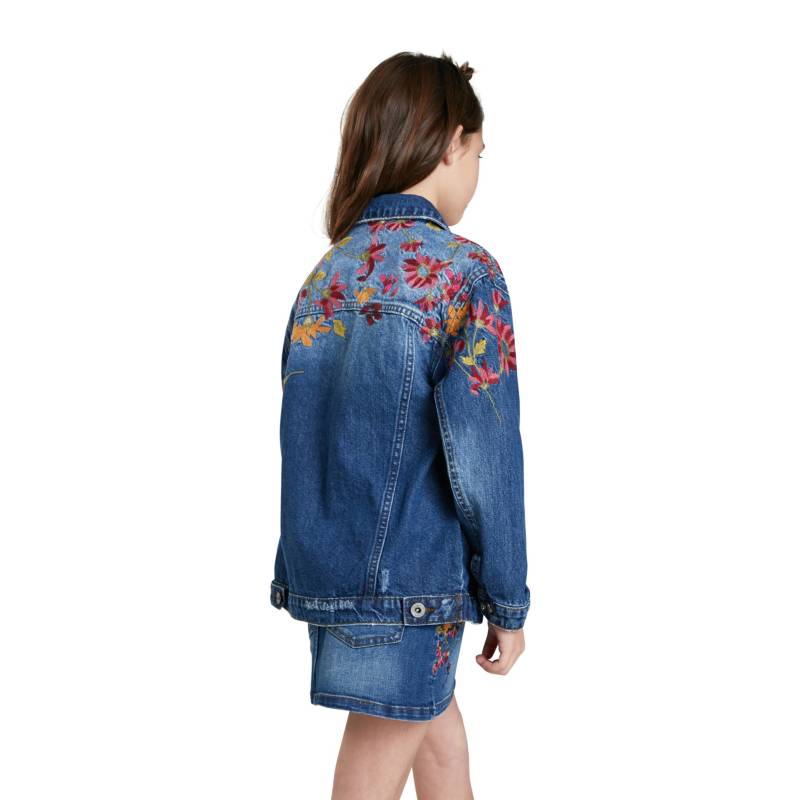 DESIGUAL Chaqueta Vaquera Oversize Bordada Ni a Desigual