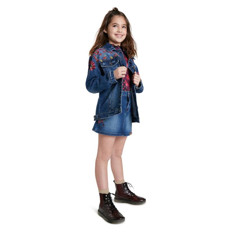 Cazadora vaquera niña outlet desigual