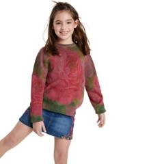 DESIGUAL - Sweater Canalé Flores Niña Desigual