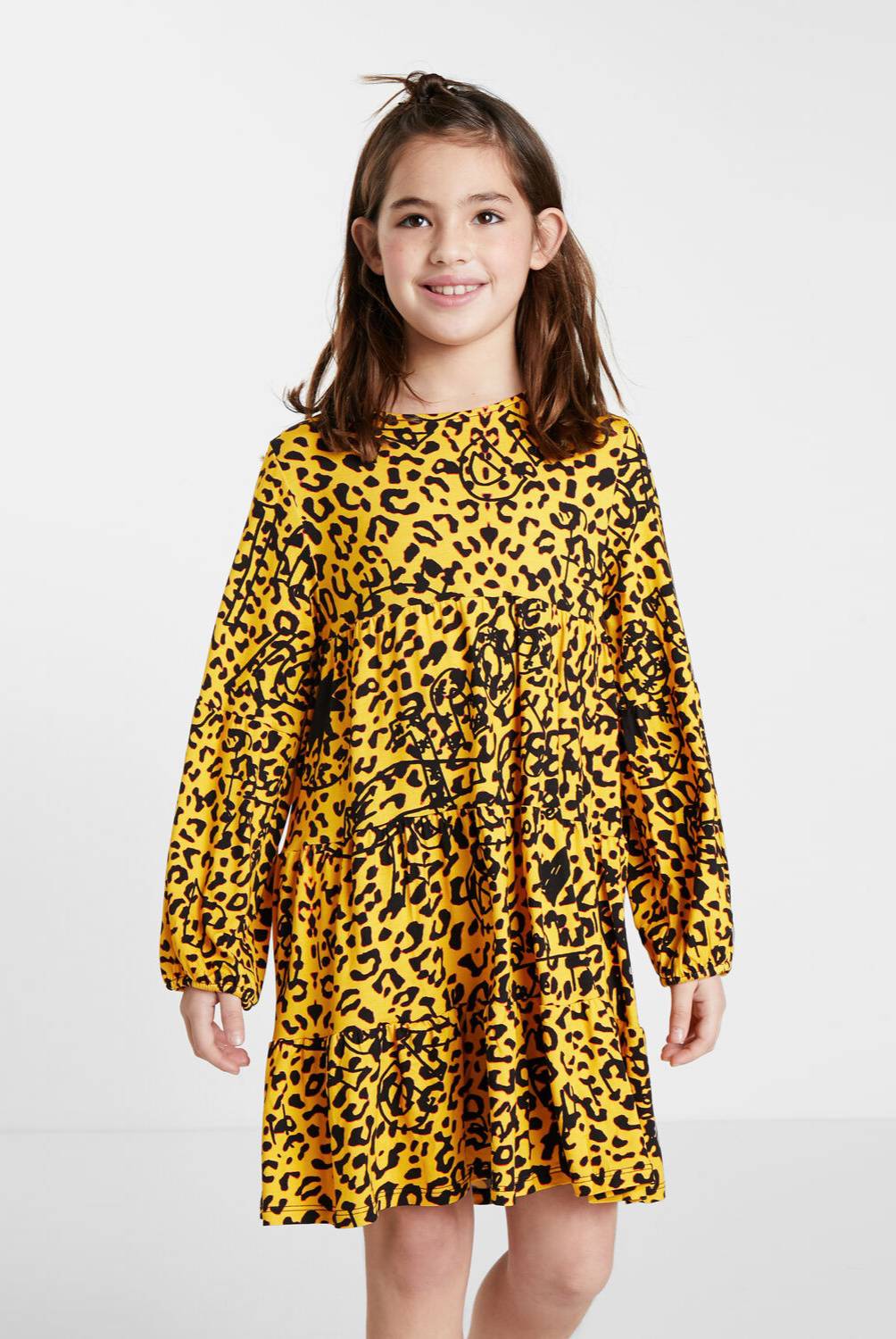 Desigual Desigual Vestido Trapecio Leopardo Niña Niña 