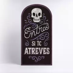 FRANK & MORTIS - Halloween Poster Metal Entra Si Te Atreves Frank & Mortis