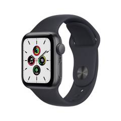 APPLE - Apple Watch SE (40mm, GPS) - Caja aluminio gris espacial - Correa deportiva azul medianoche