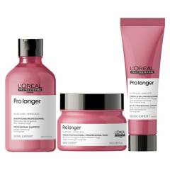 LOREAL PROFESSIONNEL - Set Potenciador de Largo Pro Longer Shampoo 300 ml + Máscara 250 ml + Crema Para Peinar 150 ml