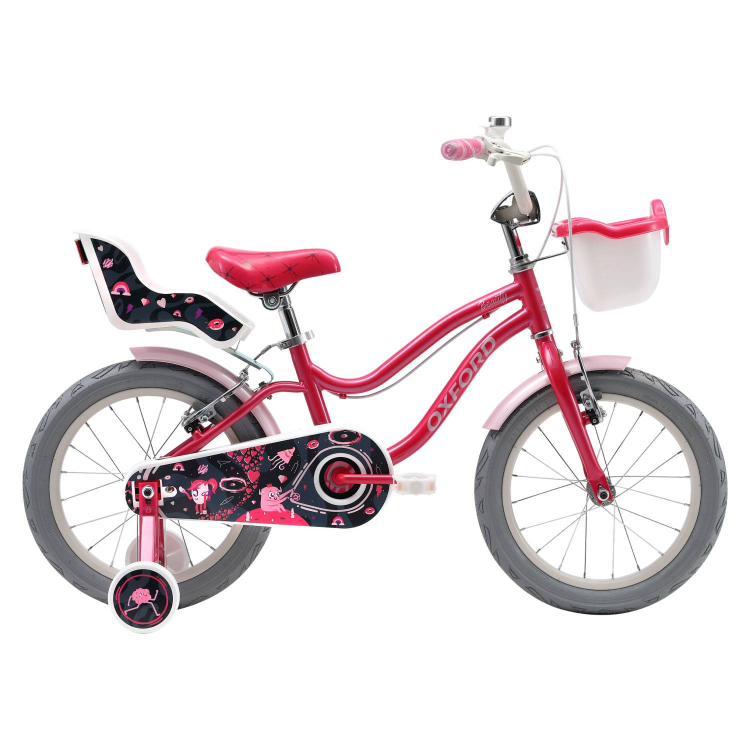 Bicicletas Para Niñas Womans Aro 16 Para 3 a 6 Años (Rosada)