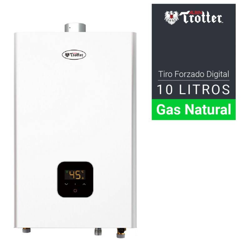 ALBIN TROTTER - CALEFONT GAS NATURAL 10LITROS TIRO FORZADO DIGITAL