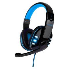 TYSHEN - Audífonos Gamer G04L Luces Led Con Micrófono Azul