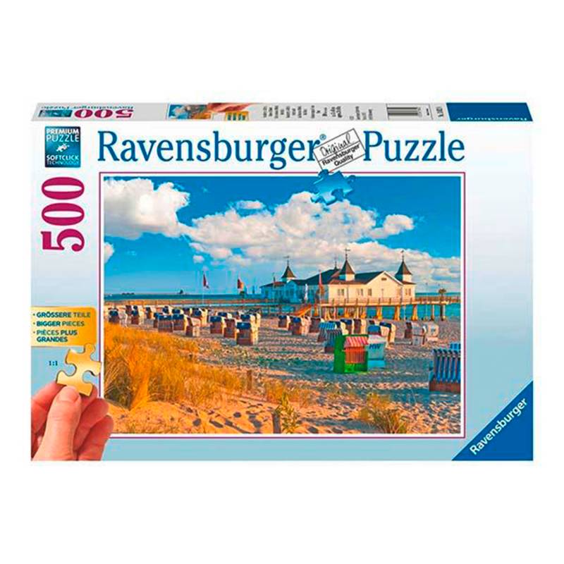 RAVENSBURGER - Ravensburger Puzzle Playa de Ahlbeck 500 Piezas