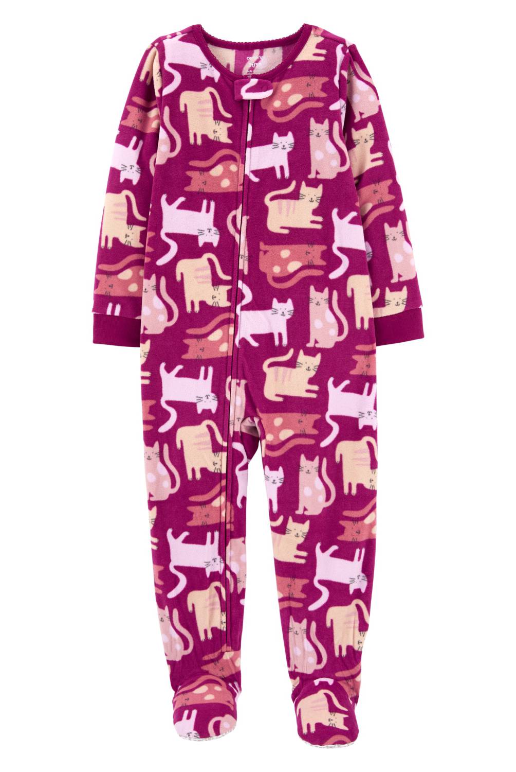 CARTER'S - Pijama Polar Gatos  Niña