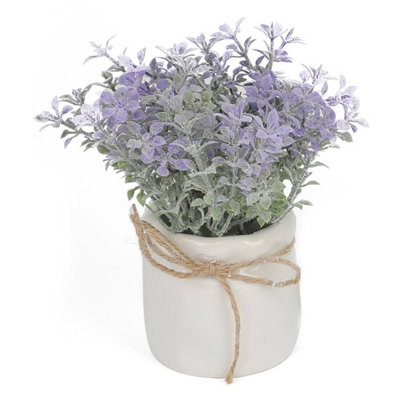 HOMEWELL Arreglo Planta Artificial Flores Moradas 