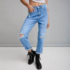 AMERICANINO - Jeans mom alto mujer