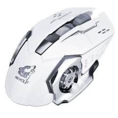 ASIAMERICA - Mouse Óptico Inalámbrico 2400 Dpi Blanco