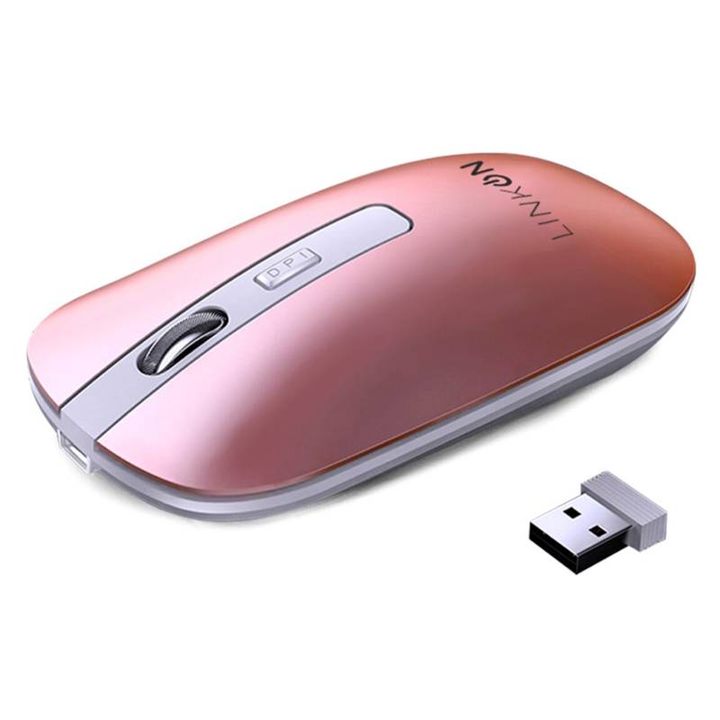 LINKON - Mouse Inalambrico Dual Bluetooth Usb Recargable