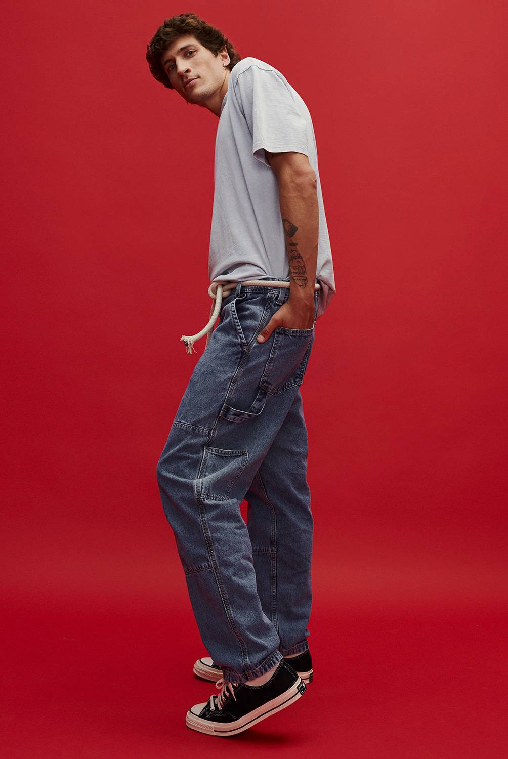 AMERICANINO - Jeans Carpinter Cargo Fit Hombre Americanino