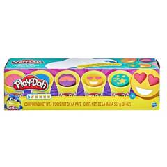 PLAY DOH - Play-Doh Colores Y Felicidad - Empaque De 5 Latas Con 3 Latas Con Tema De Emoji