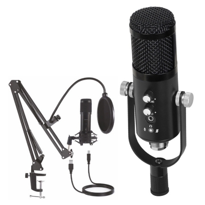 LINKON Microfono Condensador Kit Usb Brazo Antipop