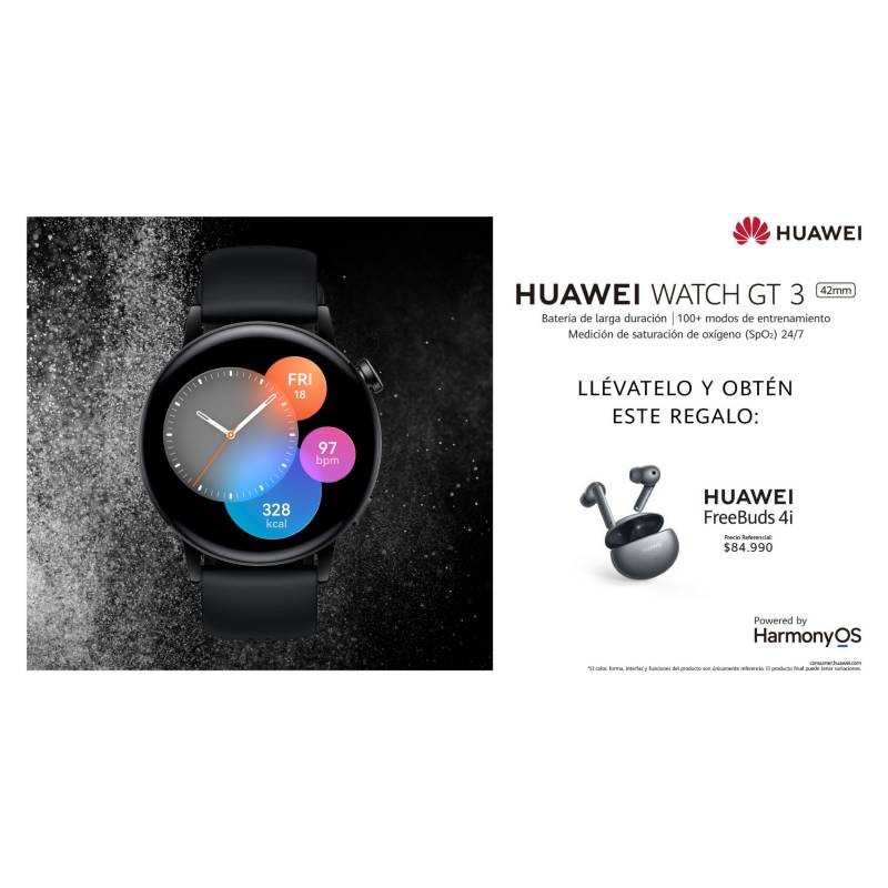 HUAWEI - Watch Huawei GT 3 42MM Black + Freebuds 4i