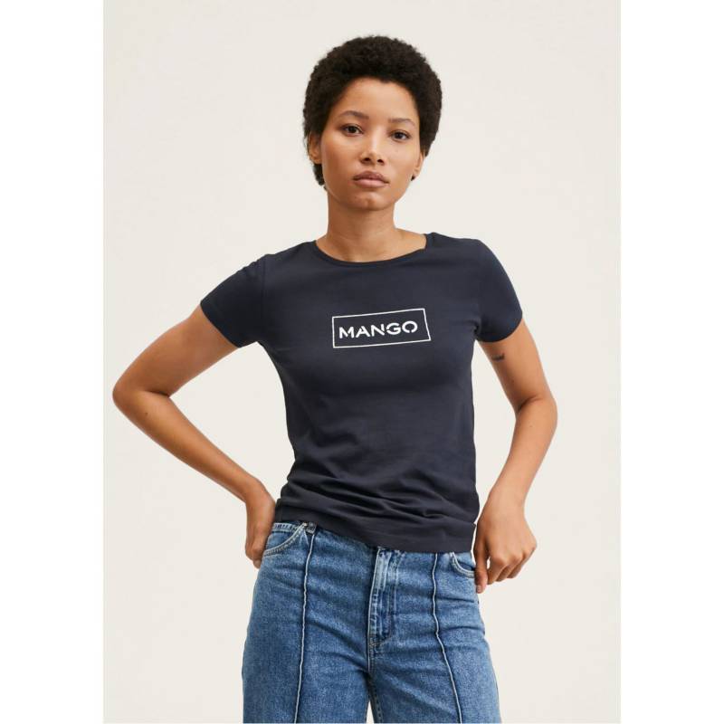 MANGO Mango Polera Logo Metalizado Mangolog H Mujer falabella