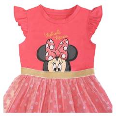 DISNEY - Vestido Niña Minnie Rosado Disney