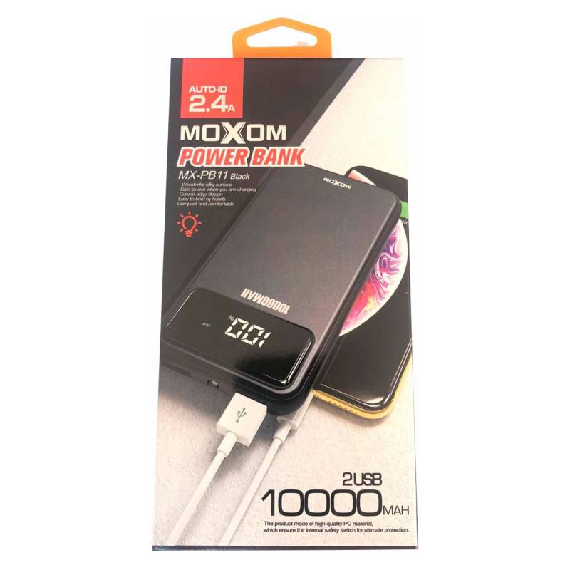 MOXOM - Power Bank 10.000Mah Moxom 2Usb Mx-Pb11