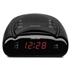DBLUE - Radio Reloj Despertador Digital Dblue Negro