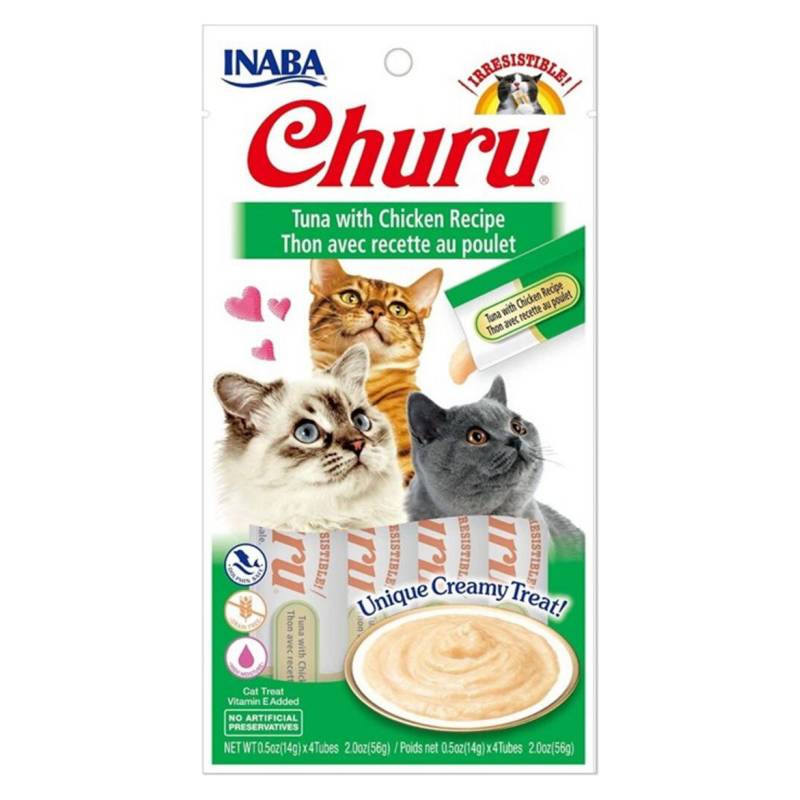 INABA - Snack Ciao Churu Sabor Atún Pollo Para Gatos