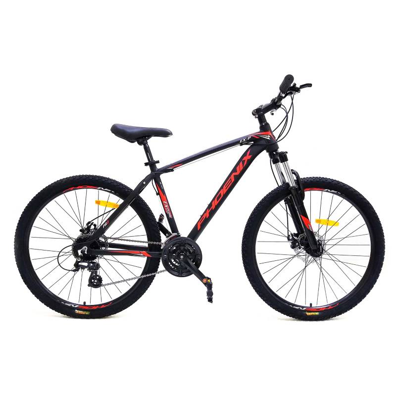 PHOENIX - Bicicleta Phoenix  27.5 Mtb Disco 24S Negro/Rojo