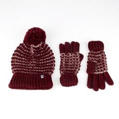 LOUNGE - Pack guante/gorro mujer