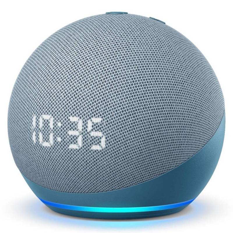 AMAZON - Amazon Echo Dot 4Th Gen With Clock Azul