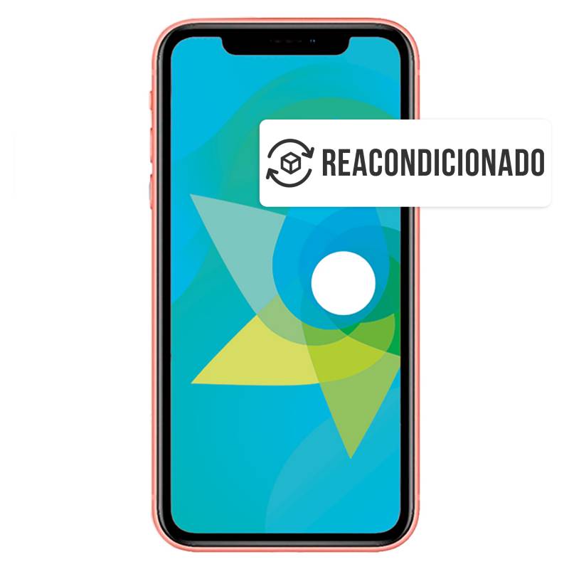 Celular Iphone Xr 64gb Coral Reacondicionado + Base Cargador