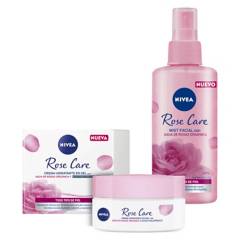 NIVEA - Pack NIVEA Rose Care Crema Hidratante en Gel 50ml + Mist Refrescante 150ml