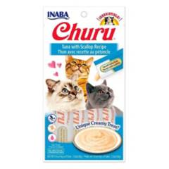 INABA - Snack Ciao Churu Sabor Atún Ostión Para Gatos