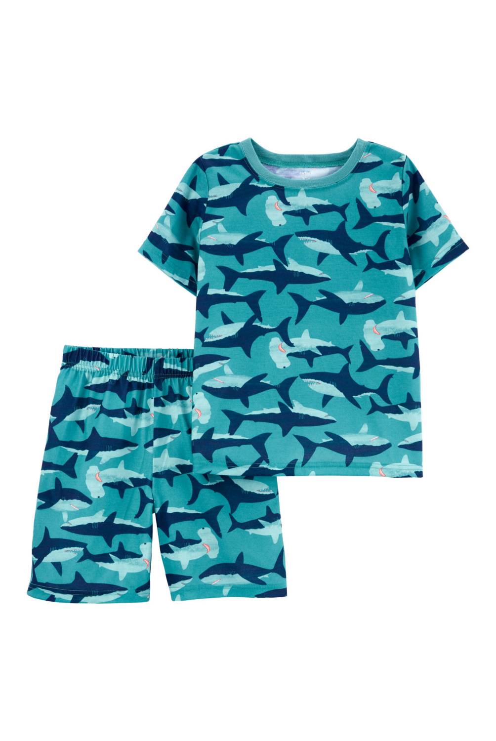 Pijama de tiburón de manga corta para niños
