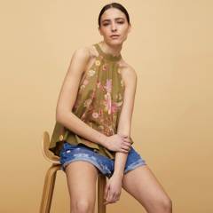 Free People - Free People Top Cuello Halter Mujer