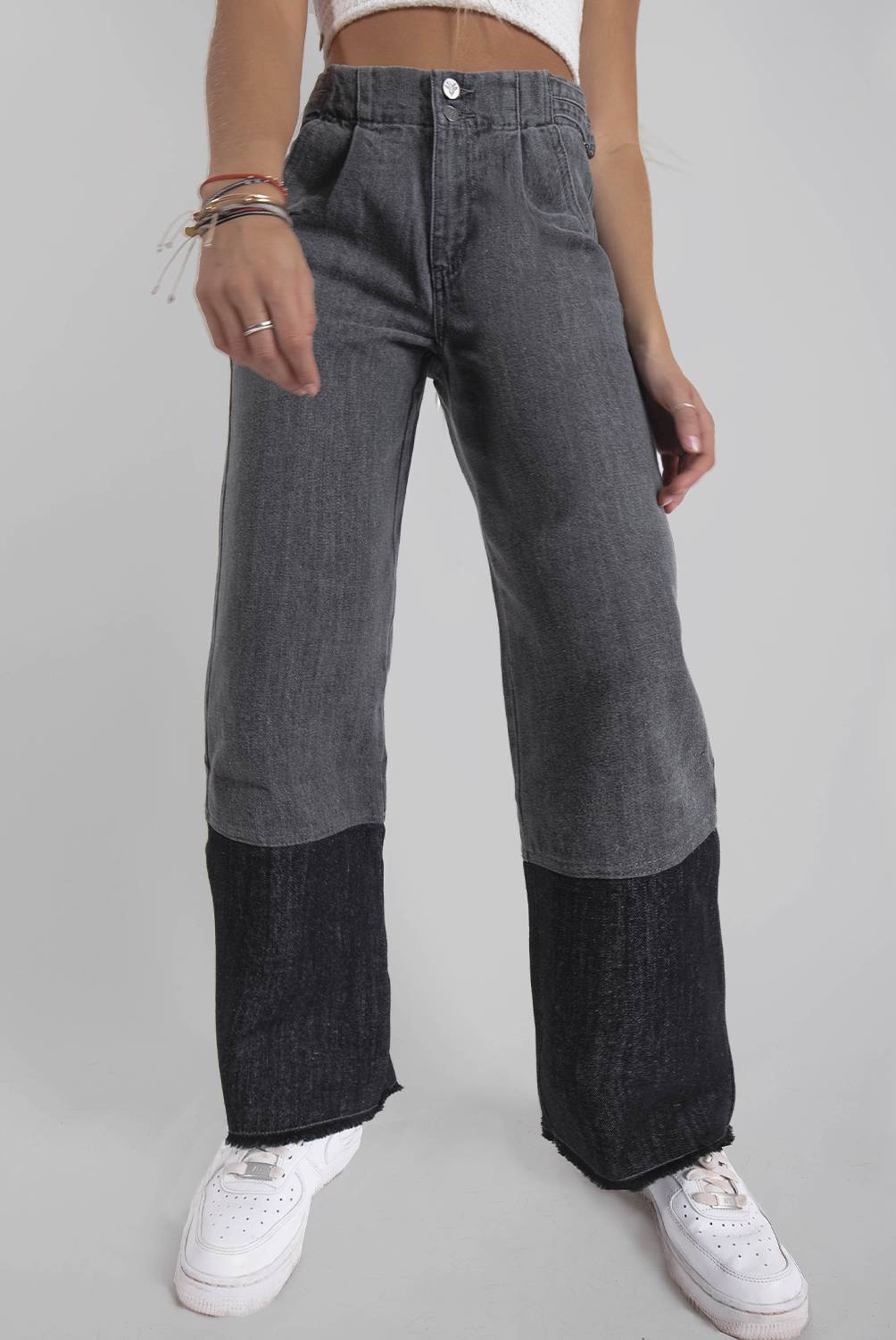 RAINDOOR - Raindoor Jeans Wide Leg Tiro Alto Mujer