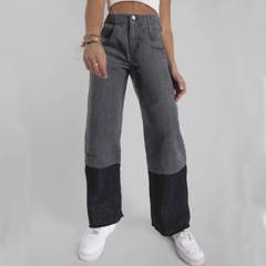 RAINDOOR - Jeans Wide Leg Tiro Alto Mujer