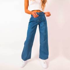 RAINDOOR - Jeans Wide Leg Tiro Alto Mujer
