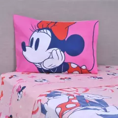 DISNEY - Juego de Sábanas Infantil Mf Single Minnie Cute Disney