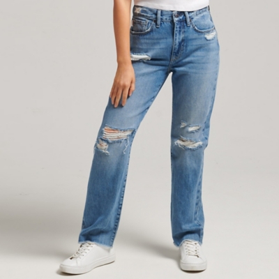 Superdry Jeans Straight De Talle Alto Mujer