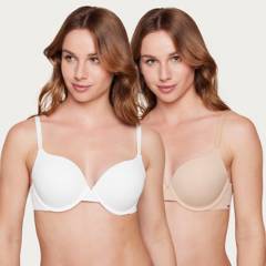CHIC FRANCE - Pack De 2 Sostenes Push Up Mujer Chic France