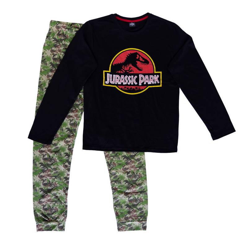 Pijama Hombre Camuflado Negro Jurassic World |