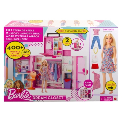 Set De Juego Dream Closet Nuevo Con Muñeca Barbie