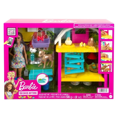 Barbie Muñeca Set De Juego Set Diversión En La Granja
