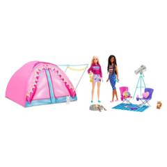 BARBIE - Barbie Muñeca Casa De Campaña Con Muñecas